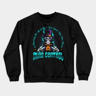 magician skull illustration Crewneck Sweatshirt